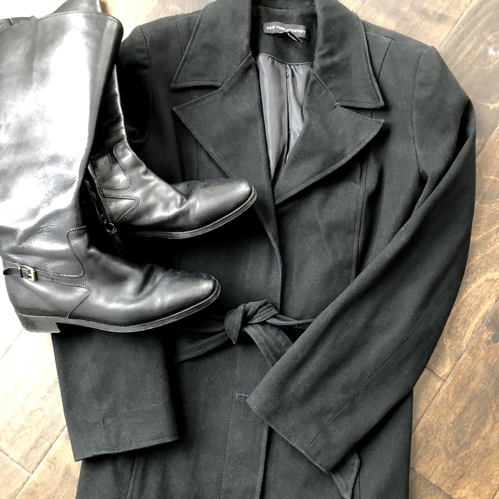 New York & Company Belted Trench Coat